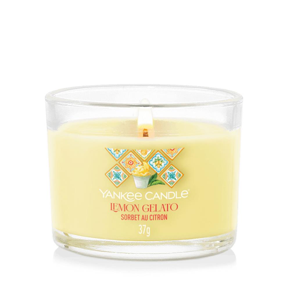 Yankee Candle Lemon Gelato Filled Votive Candle Extra Image 2